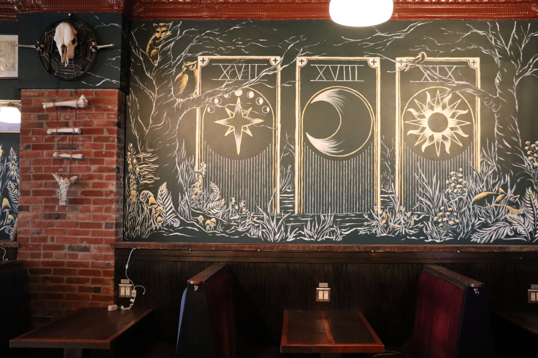 fortune teller bar murals